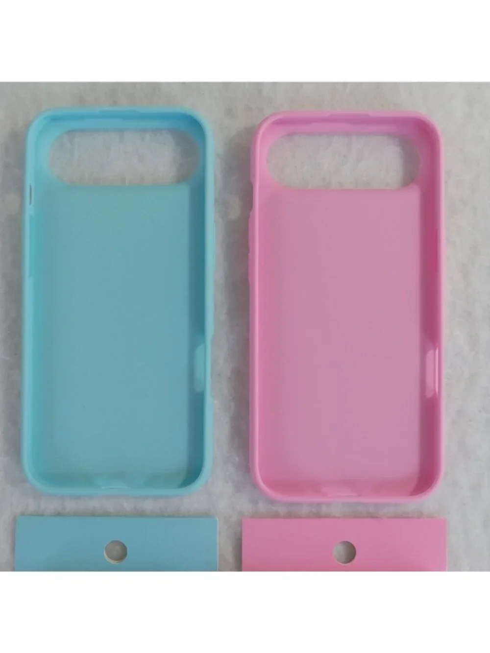 2-Pack Slim TPU Phone Case for iPhone Air Blue Pink Wireless Charging Compatible